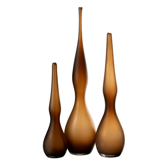 Lot de 3 vases en verre
