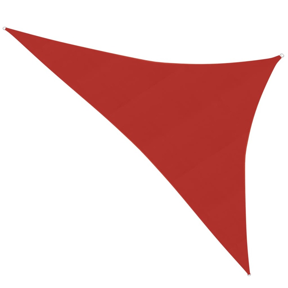 Voile d'ombrage 160 g/m² rouge 4 x 5 x 6,8 m pehd
