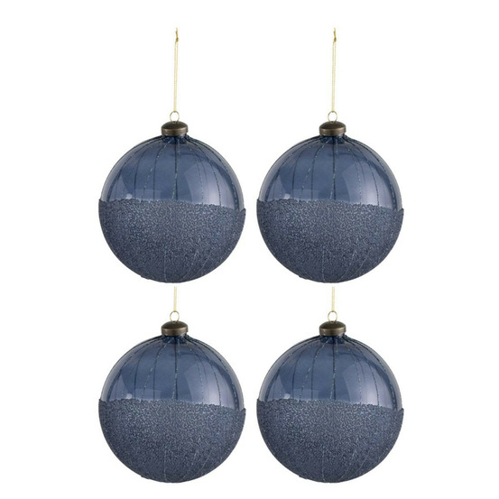Lot de 4 boules de noël design