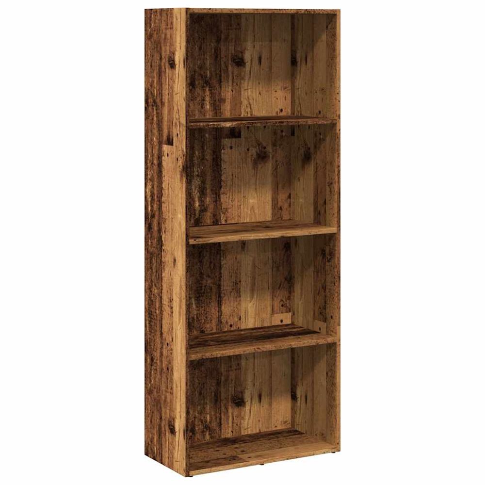 Bibliothèque vieux bois 60x30x152 cm bois d'ingénierie
