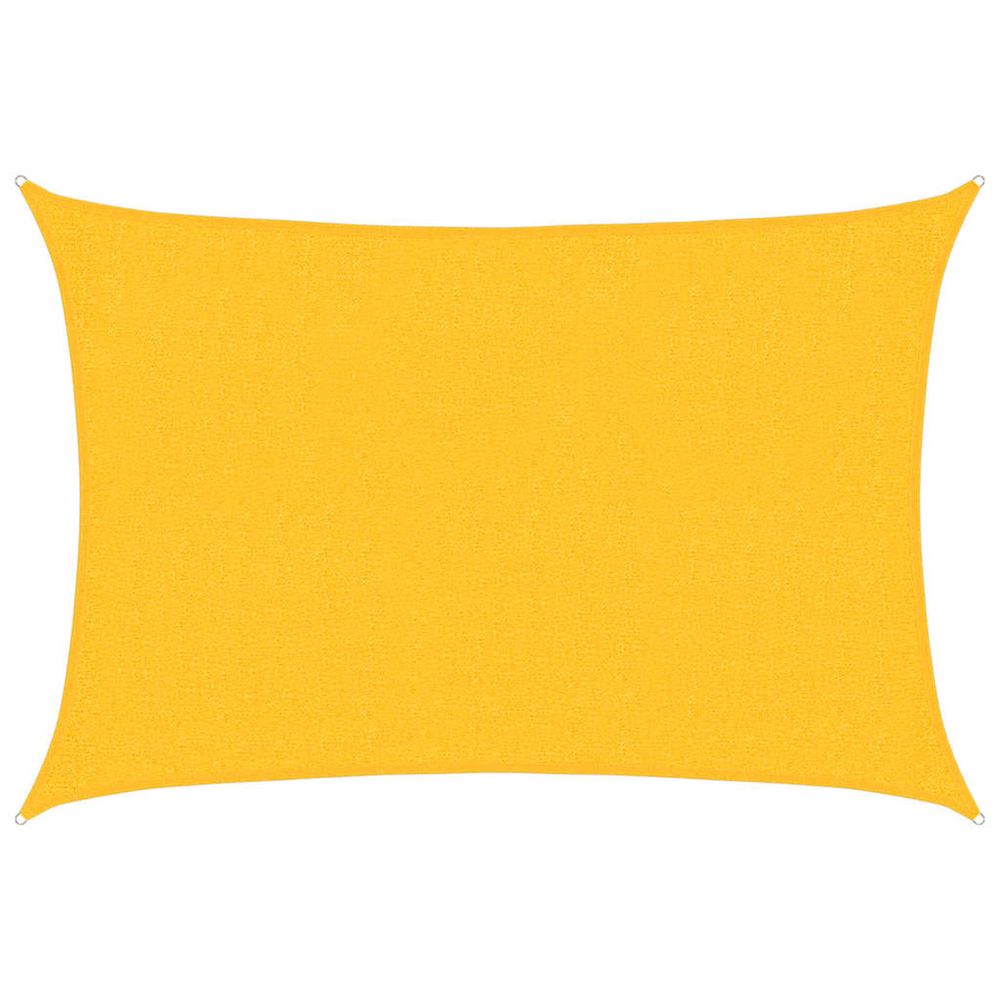 Voile d'ombrage 160 g/m² rectangulaire jaune 2x2,5 m pehd