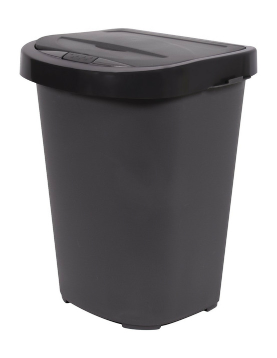 Poubelle tri-home 40 l gris anthracite - eda