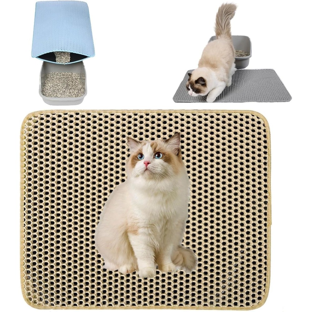 Tapi de litière imperméable - antidérapant et lavable pour chat