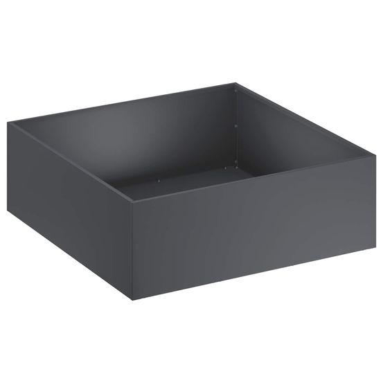 Cache-pot de jardin anthracite 60 x 60 x 20 cm