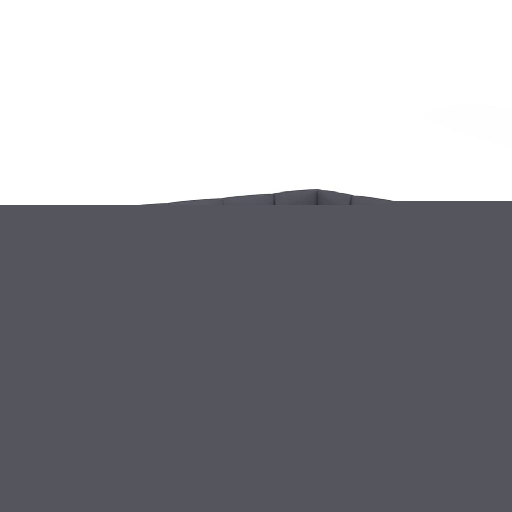 Salon de jardin 10 pcs avec coussins gris foncé bois d'acacia