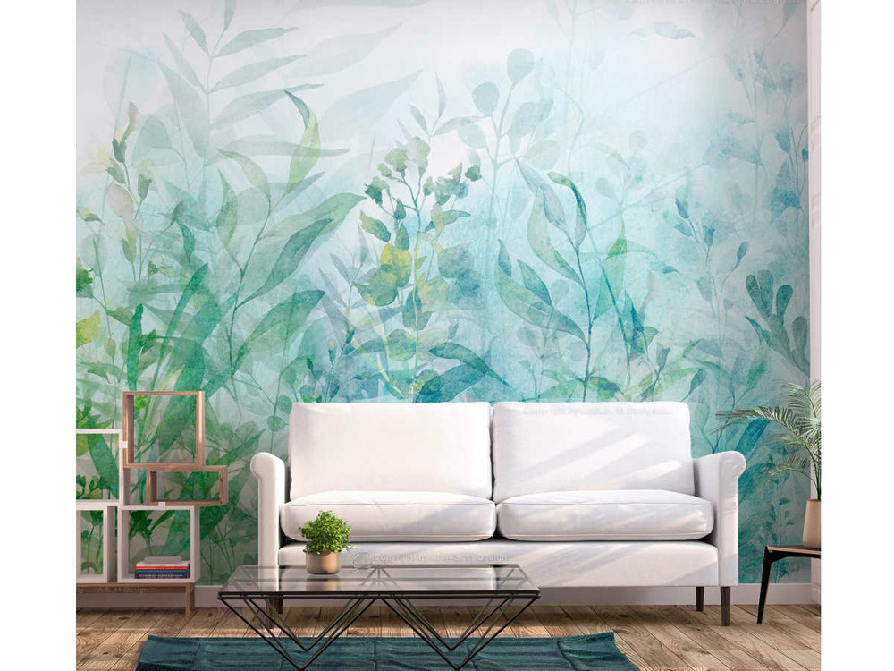 Papier peint premium - holiday memory vert 400 x 280 cm - artgeist