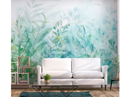 Papier peint premium - holiday memory vert 400 x 280 cm - artgeist