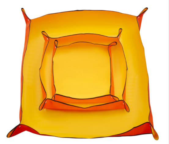 Tapis de jardinage de remplacement pour terreau et tapis de rempotage 150 cm x 100 cm orange