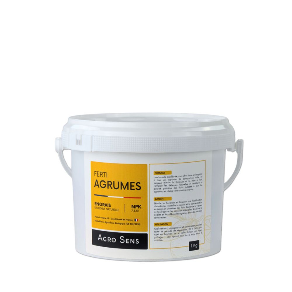 Ferti agrumes - engrais pour agrumes, citronniers, orangers - seau 1 kg