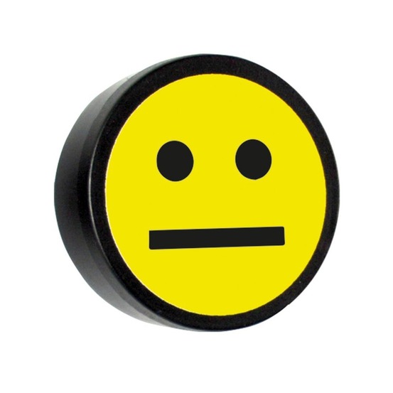 Impressiemagneten voor whiteboards - face - geel