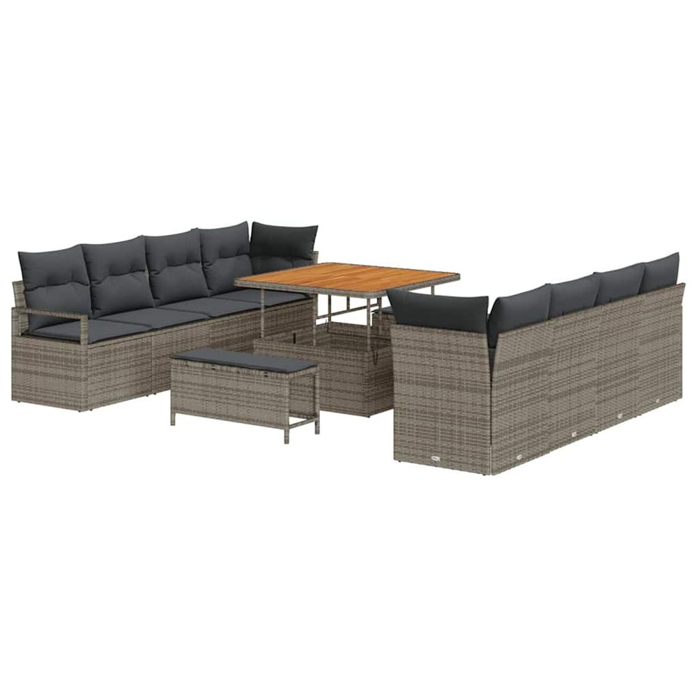 Ensemble de canapé de jardin gris 100 x 100 x 71 cm