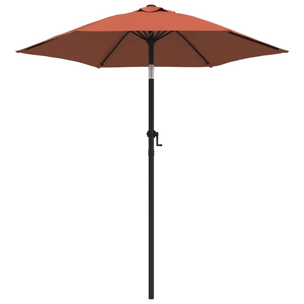 Parasol terre cuite 200x224 cm aluminium