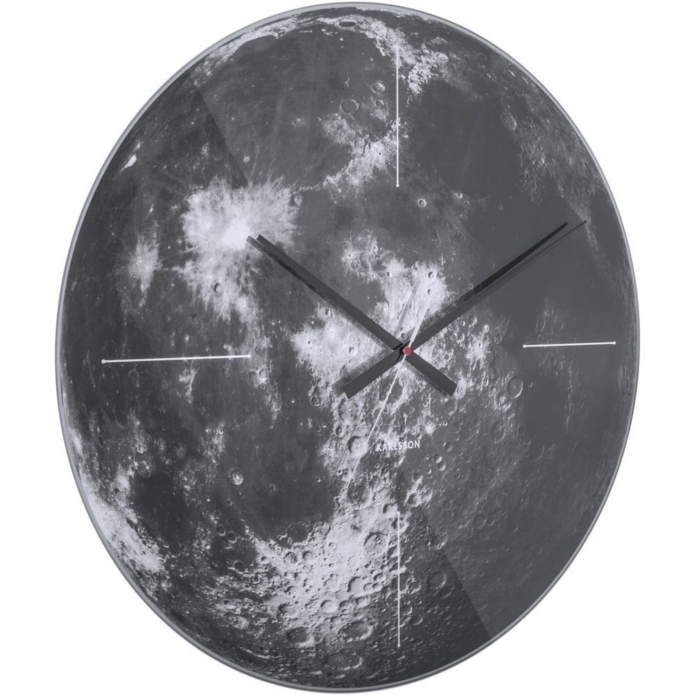 Horloge en verre lune 60 cm