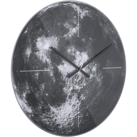 Horloge en verre lune 60 cm