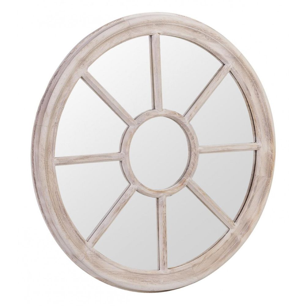 Miroir bois beige - décoration d'autrefois