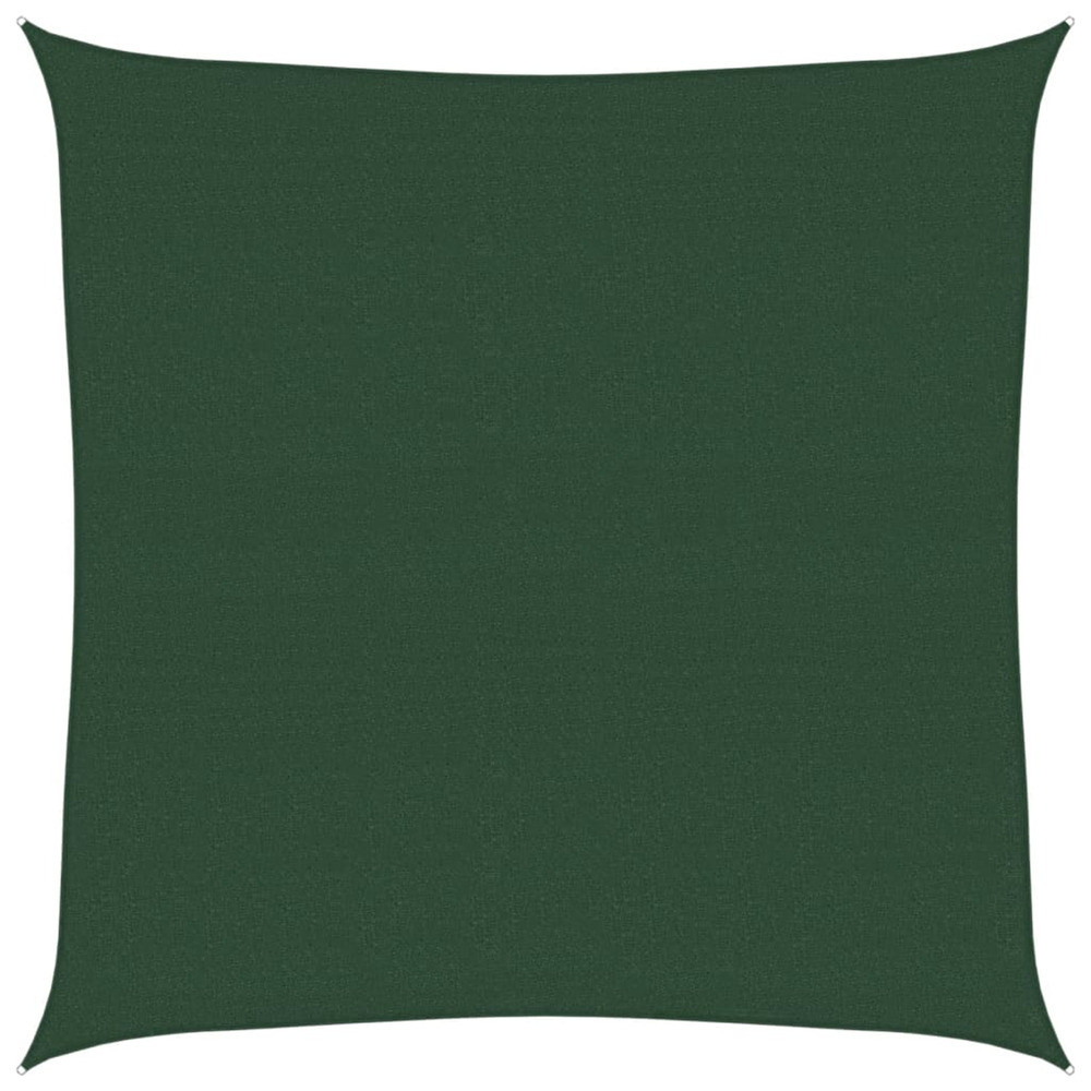 Voile d'ombrage 160 g/m² vert foncé 4x4 m pehd