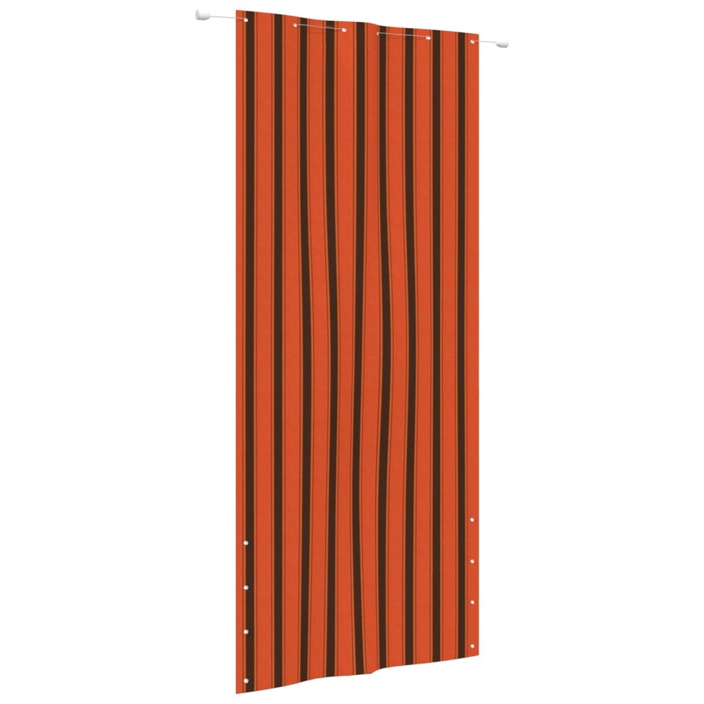 Écran de balcon orange et marron 120x240 cm tissu oxford
