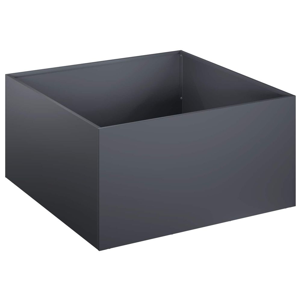 Cache-pot de jardin anthracite 60 x 60 x 30 cm