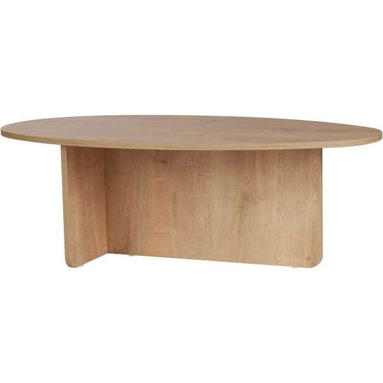 Table basse ovale en aggloméré orba chêne