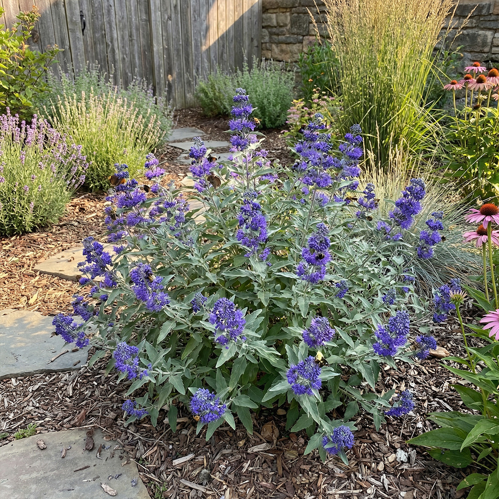 Lot de 2 - caryopteris clandonensis dark knight - h. 30-50 cm