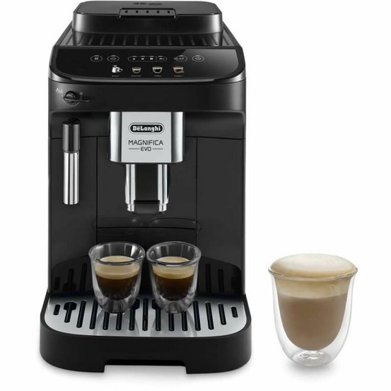 Machine expresso automatique avec broyeur magnifica evo 1450w - 3 boissons - 1,8l - noir