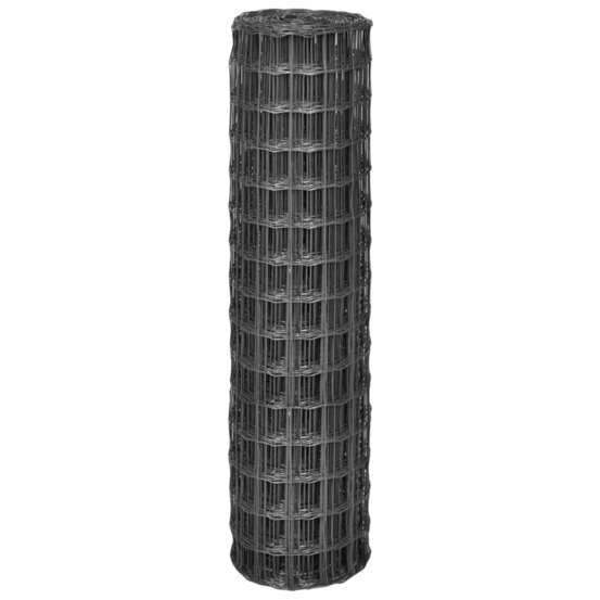 Clôture euro acier 10 x 1,5 m gris