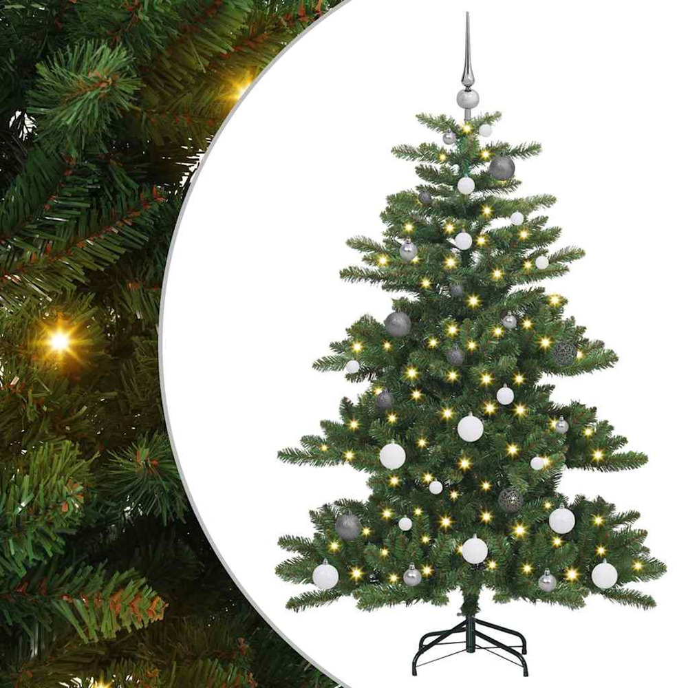 Sapin de noël artificiel à branches articulées vert 150 cm pvc