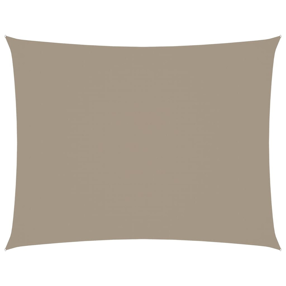 Voile de parasol tissu oxford rectangulaire 2,5x3,5 m taupe