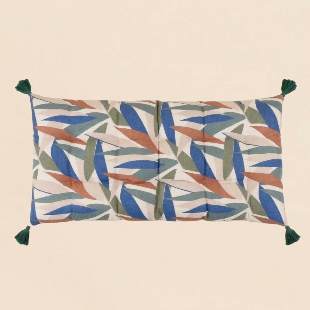 Matelas déperlant motifs feuillage 60x120cm