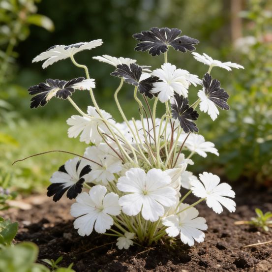 Géranium vivace phaeum album 20cm godet 9cm - geranium