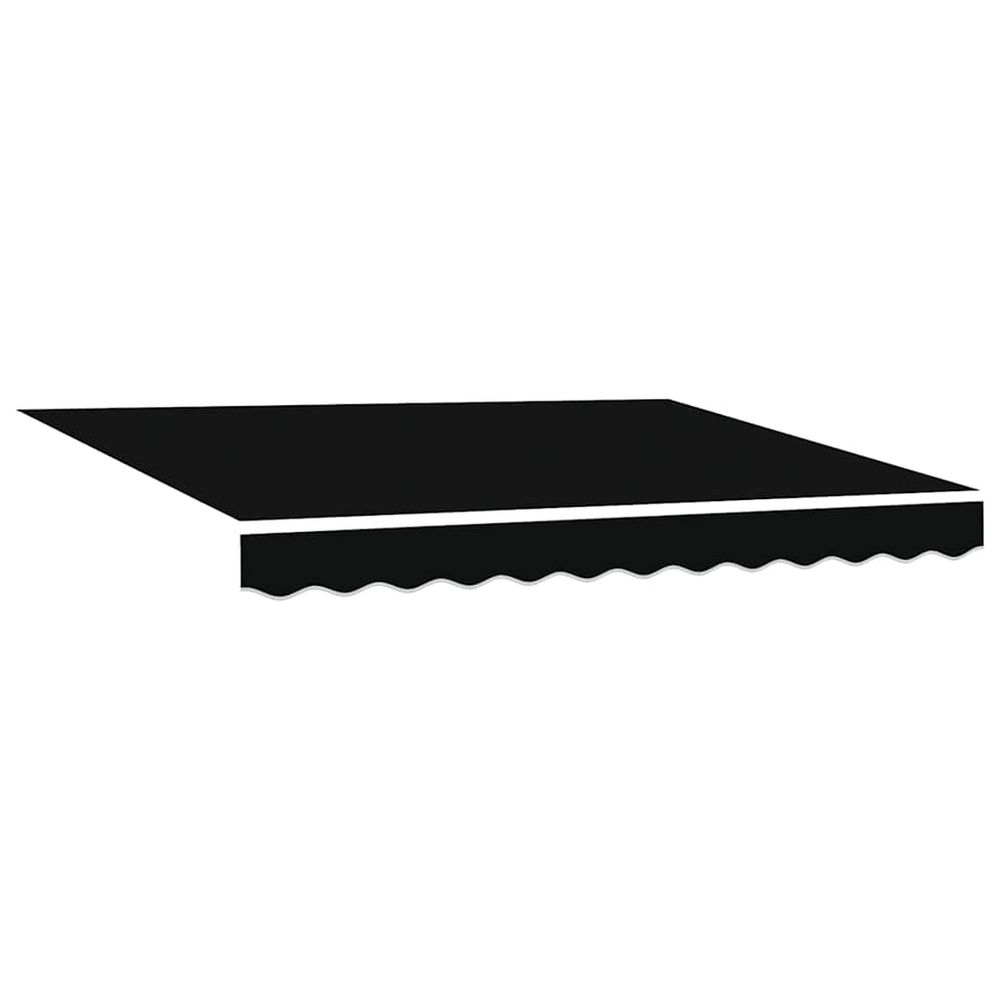Toile de rechange pour store banne 3 x 2,5 m noir polyester