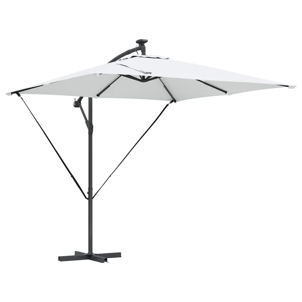 Parasol sable 249 x 249 x 250 cm polyester et aluminium