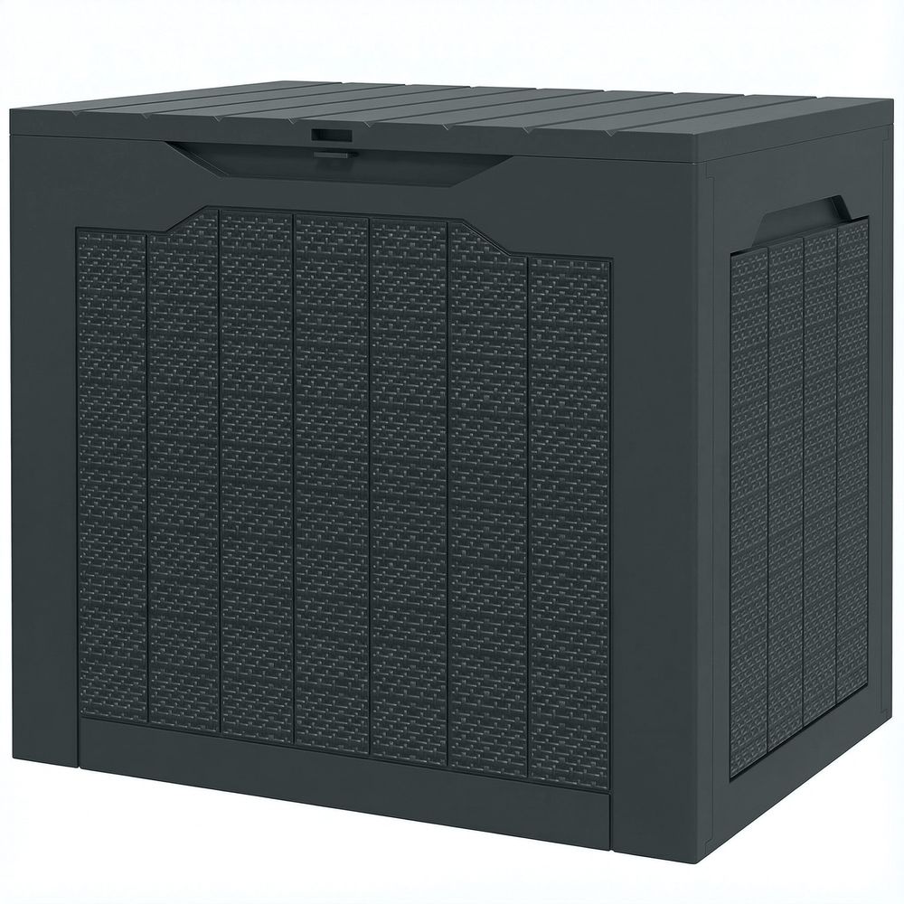 Coffre de jardin pp 97 l gris foncé 56 x 41 x 50 cm rangement étanche portable - comfortxl outdoor living