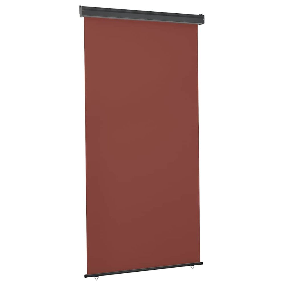 Auvent latéral de balcon 125x250 cm marron