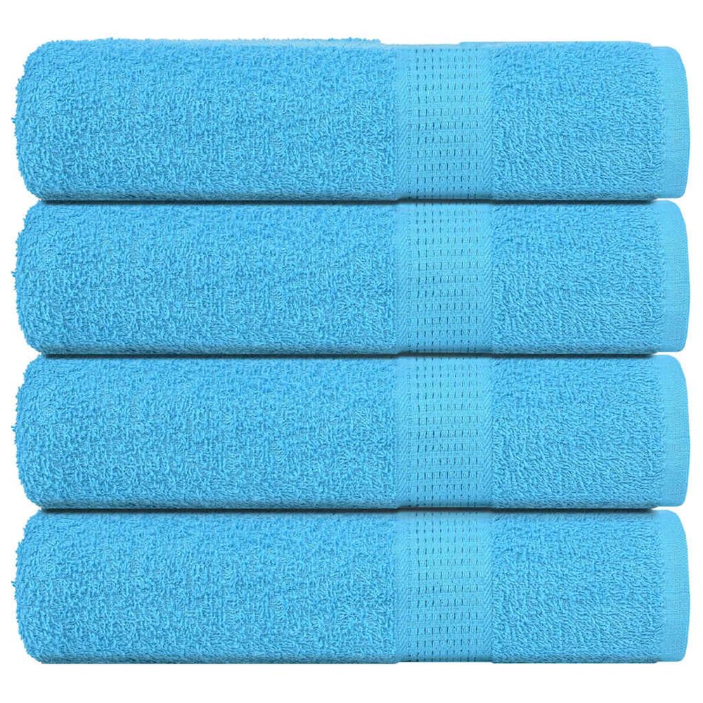 Essuie-mains frogn 4 pcs turquoise 50x100 cm 360 g/m²