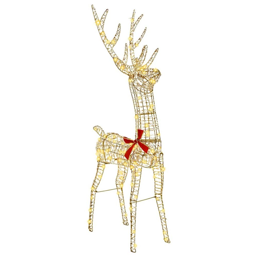 Renne 3d 140 led blanc chaud 128 cm pet