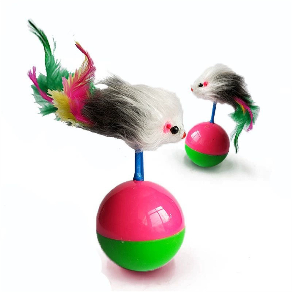Jouet pour chat en forme de souris qui fait des culbutes dtopbuyage