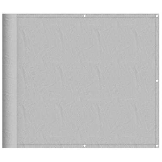 Écran de balcon gris clair 90x700 cm 100% polyester oxford