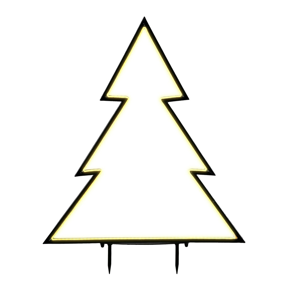 Luca lighting - bâton de jardin de noël étoile led blanc chaud h100