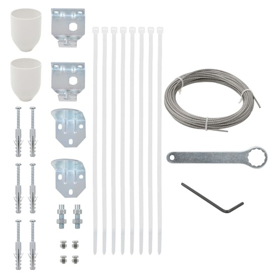Ensemble d'accessoires pour écran de balcon 29 pcs