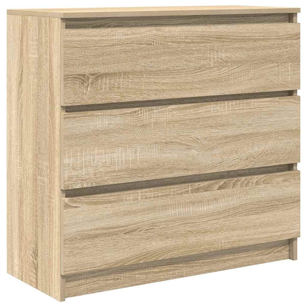 Buffet chêne sonoma 80x35x76 cm bois d'ingénierie