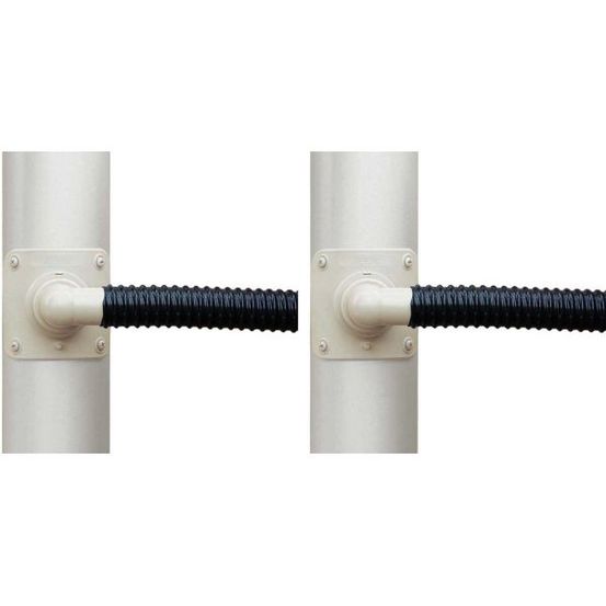 Collecteur d'eau sable pour gouttière circulaire (lot de 2) pour descente circul
