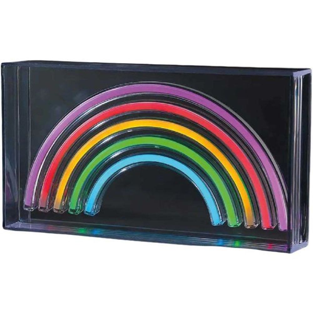 Décoration lumineuse led néon arc en ciel