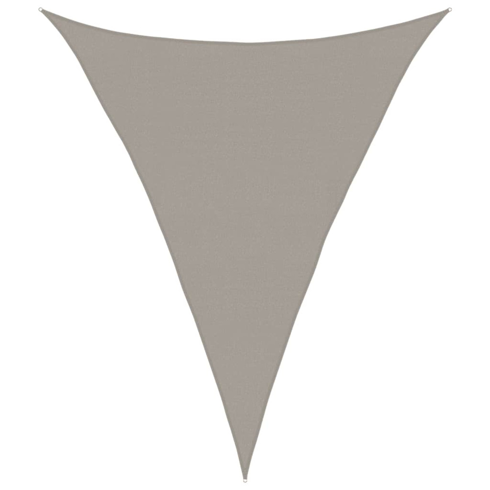 Voile d'ombrage 160 g/m² triangulaire gris clair 4x5x5 m pehd