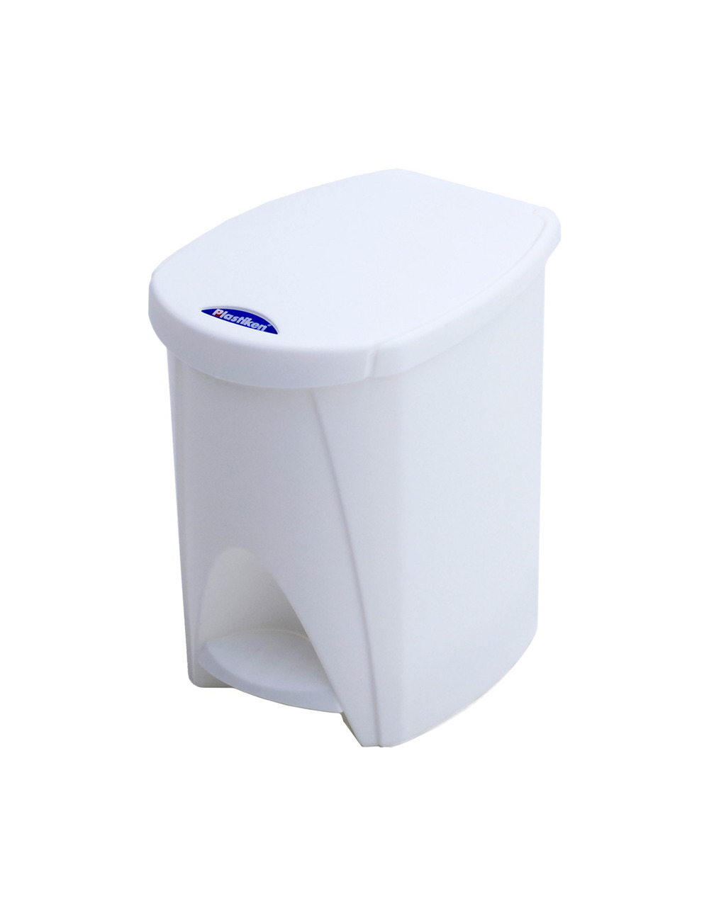 Seau 7l blanc avec pedale 20x26x28cm