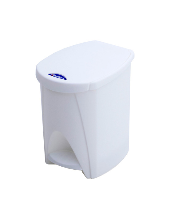 Seau 7l blanc avec pedale 20x26x28cm