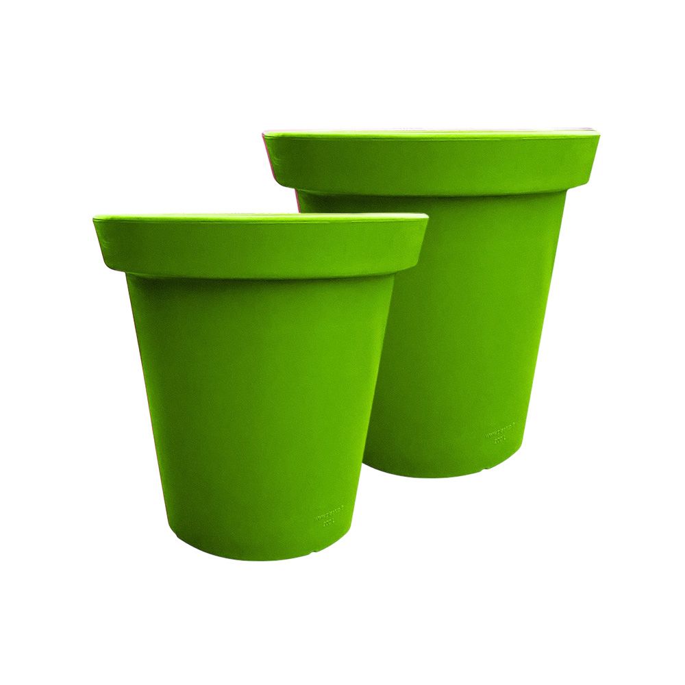 Pot de fleurs rond xxl delight 75l- lot de 2