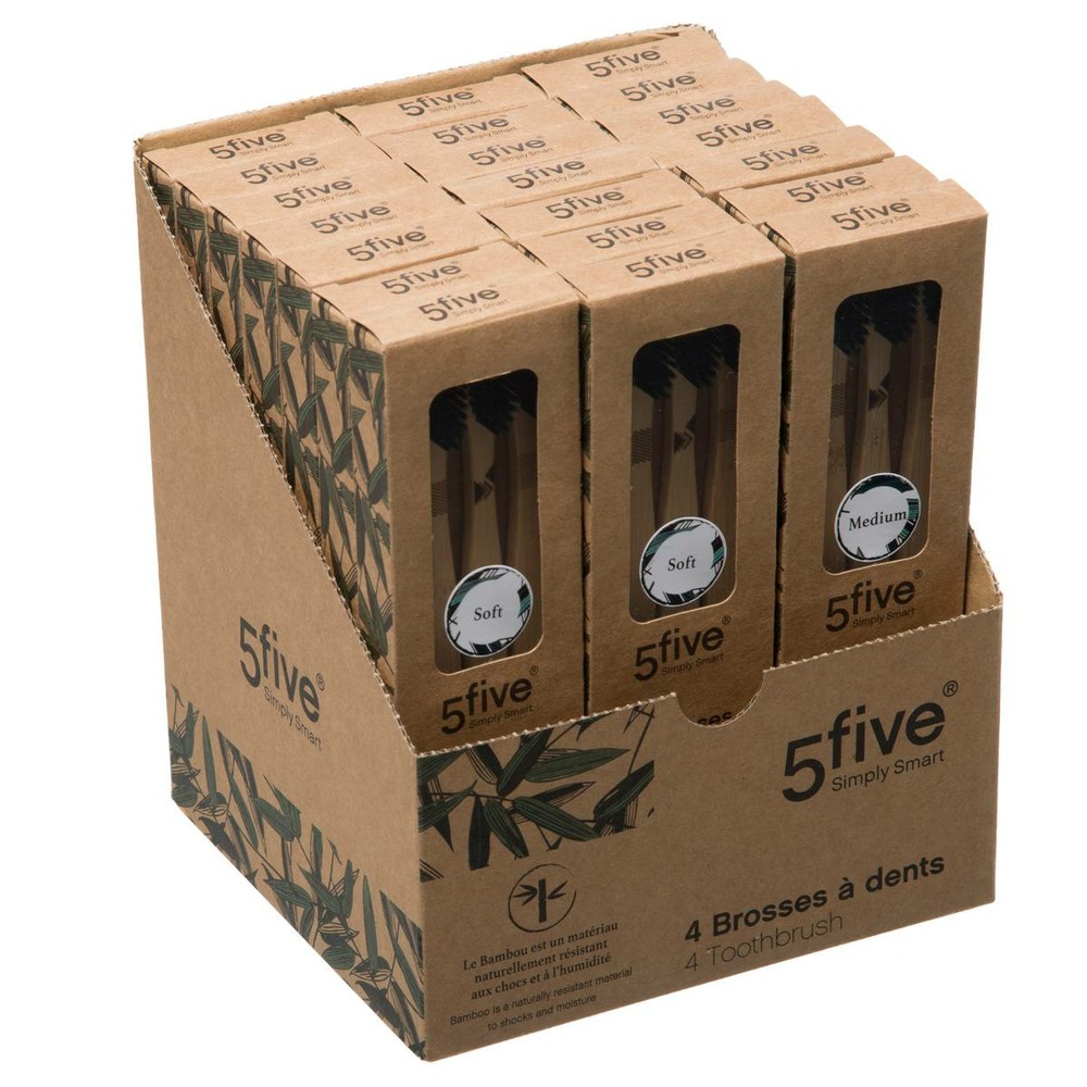 5five - brosse à dent bambou x 4