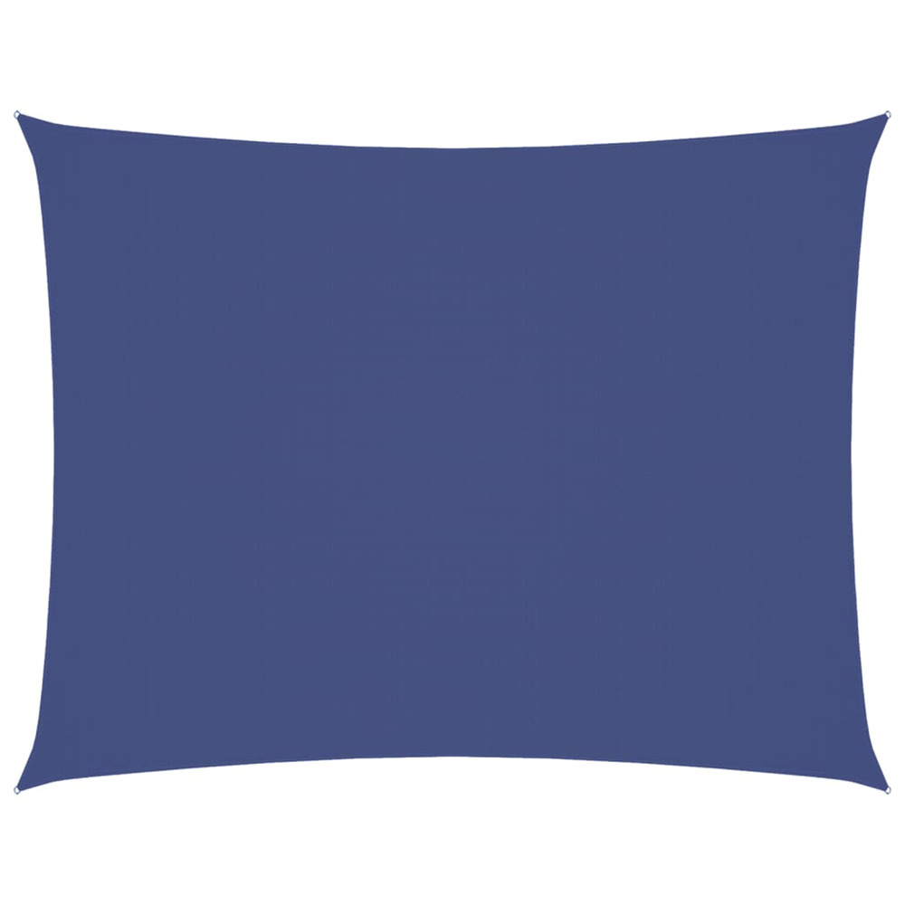 Voile de parasol tissu oxford rectangulaire 3x4,5 m bleu