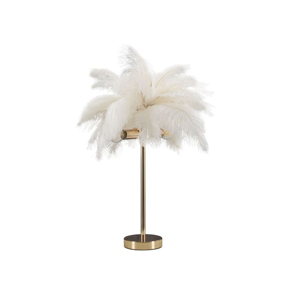 Lampe à poser imitation plume 